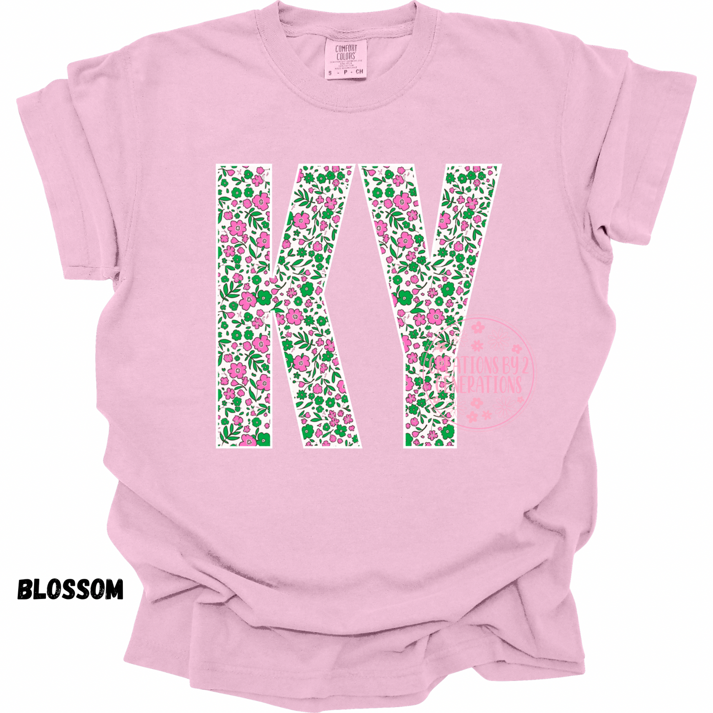 KY PINK GREEN FLORAL