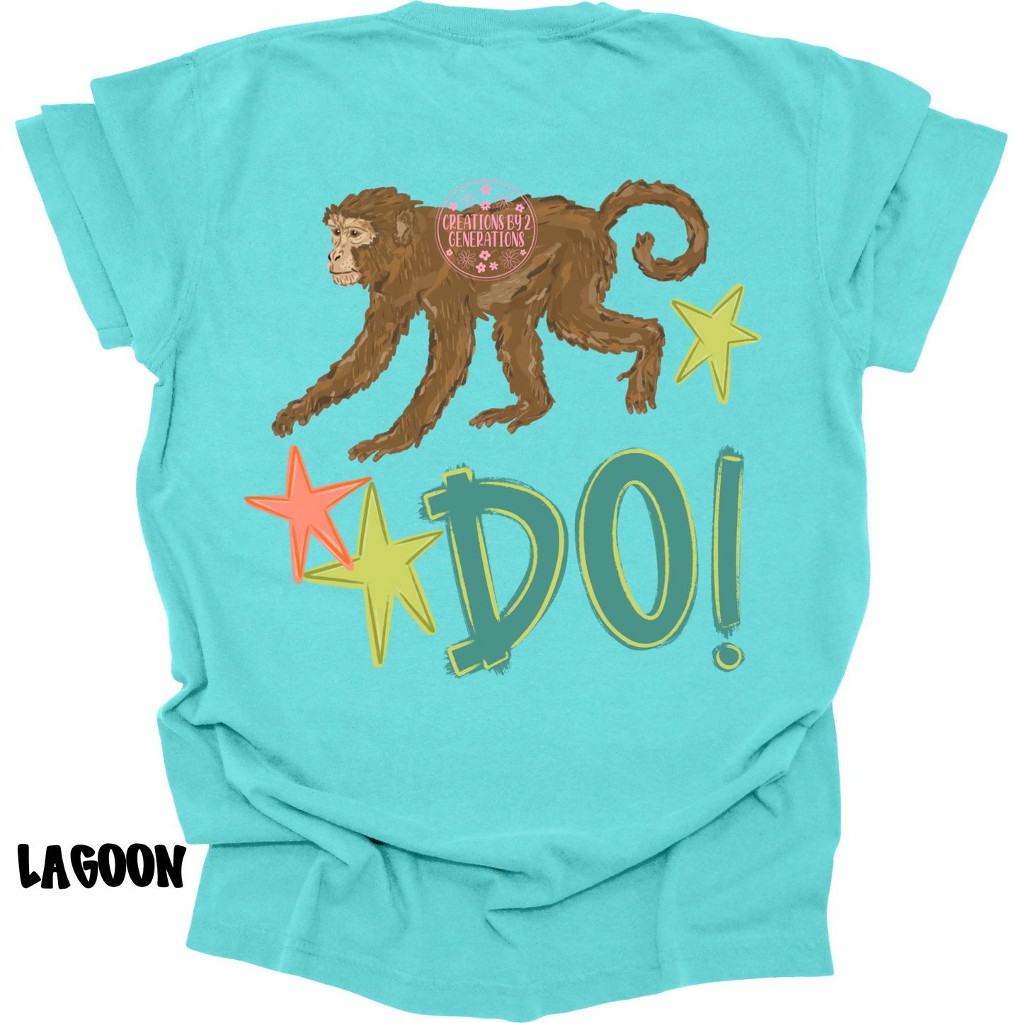 MONKEY SEE (FRONT) MONKEY DO! (BACK) GREEN/ORANGE PREORDER