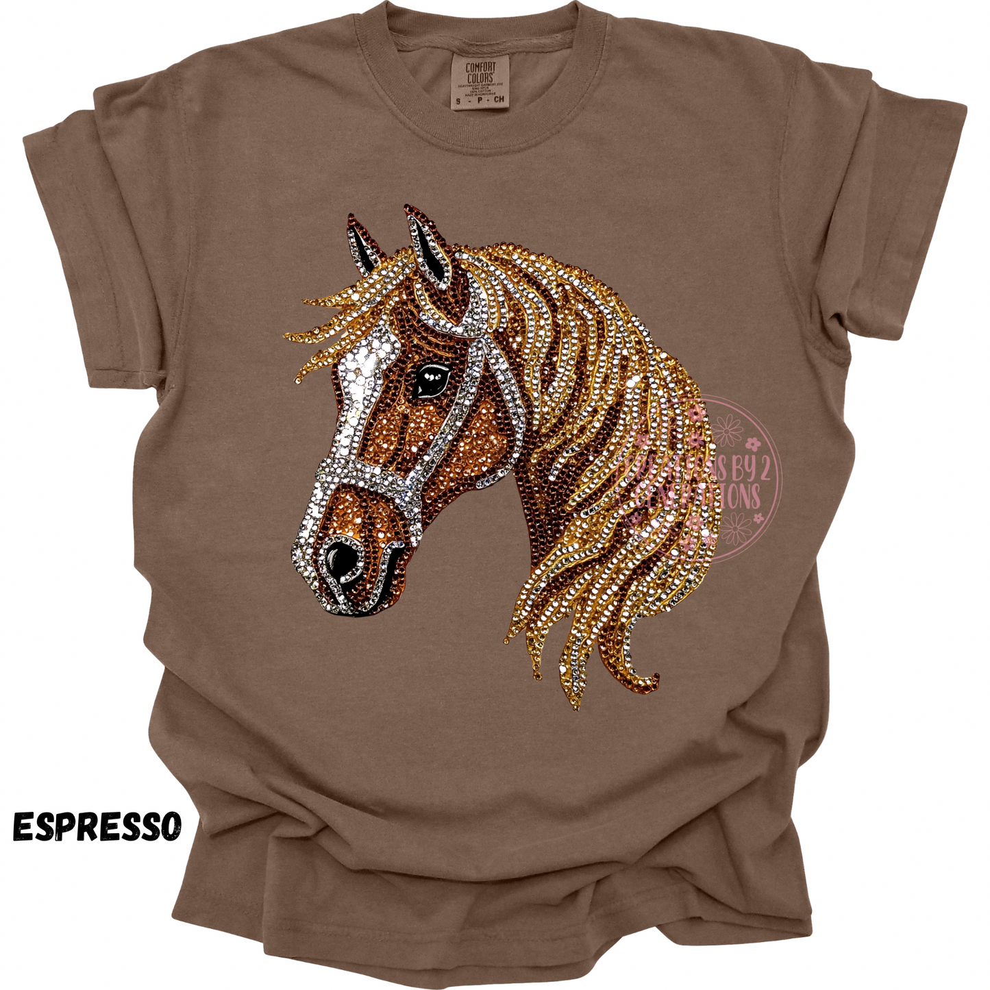 HORSE HEAD FAUX RHINESTONE PREORDER