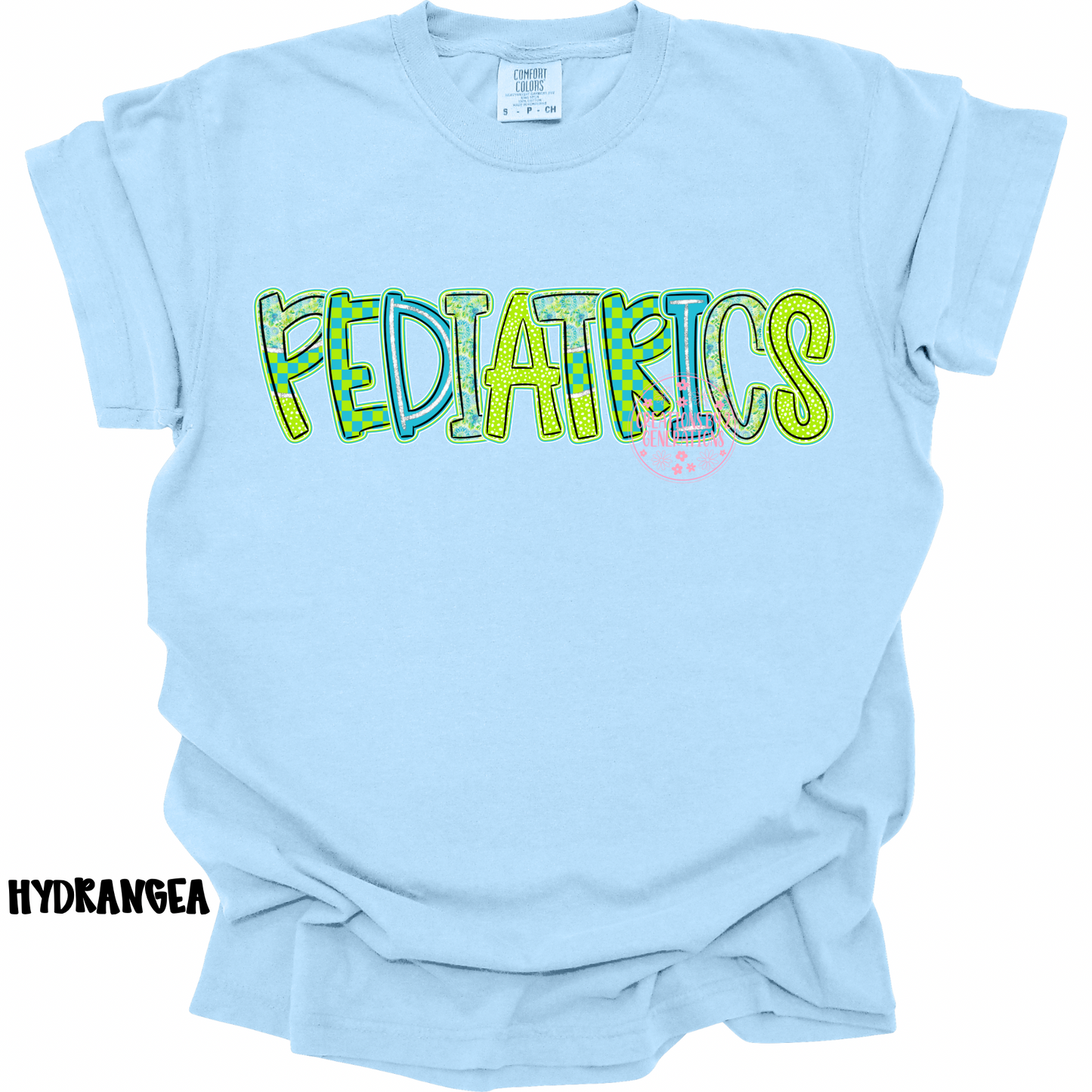 PEDIATRICS LIME/BLUE PREORDER