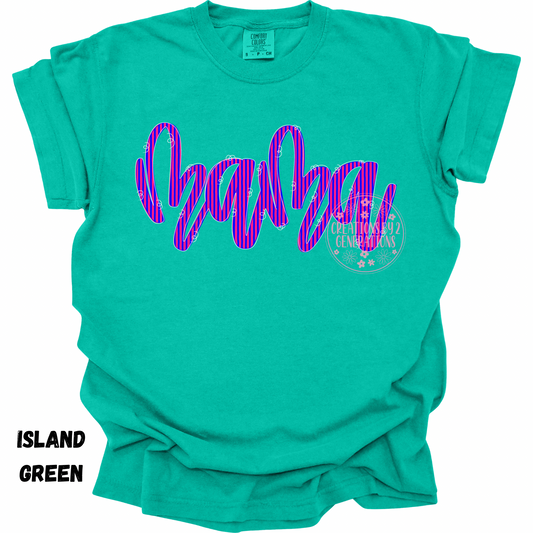 MAMA PINK/BLUE STRIPES