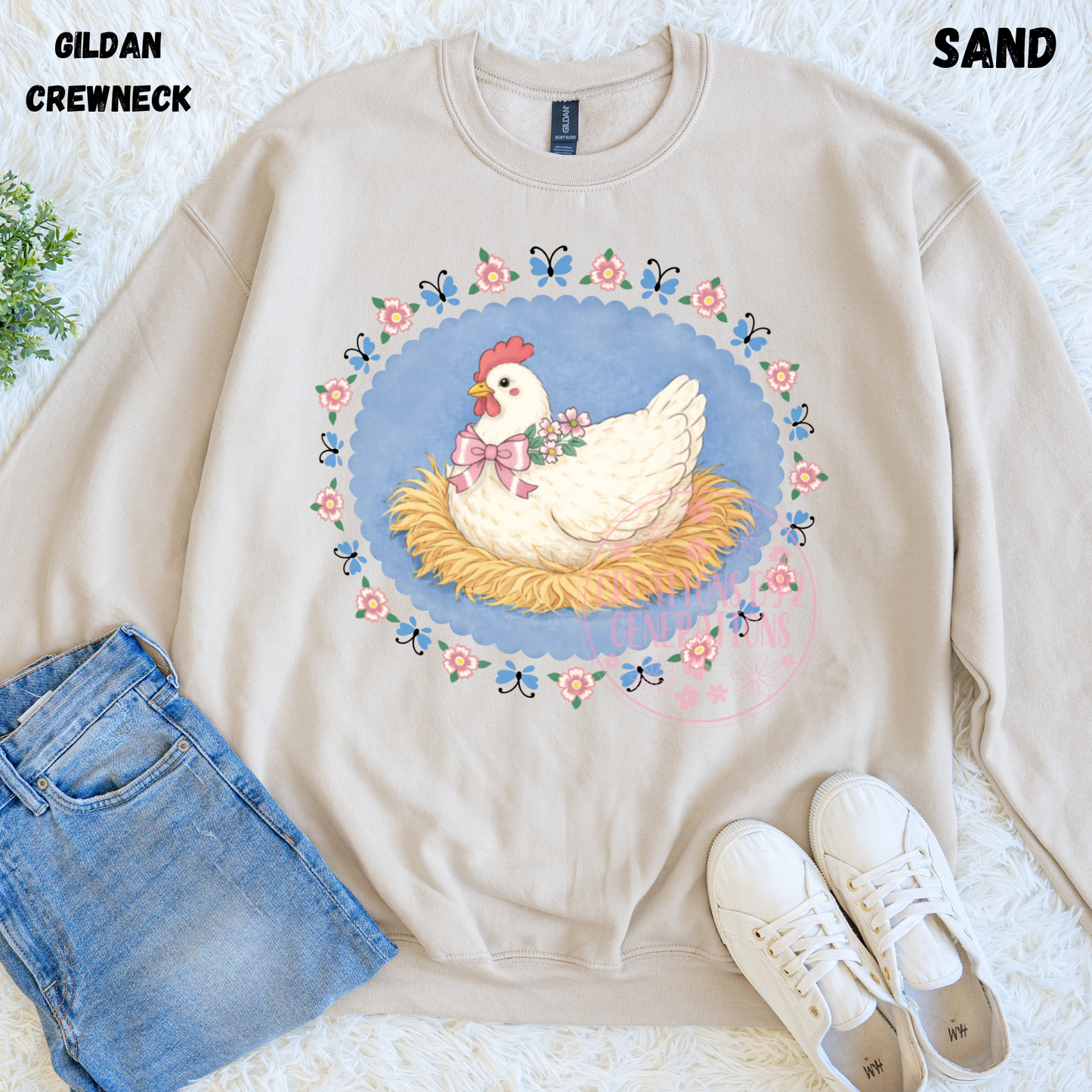 WHITE HEN ON NEST PREORDER