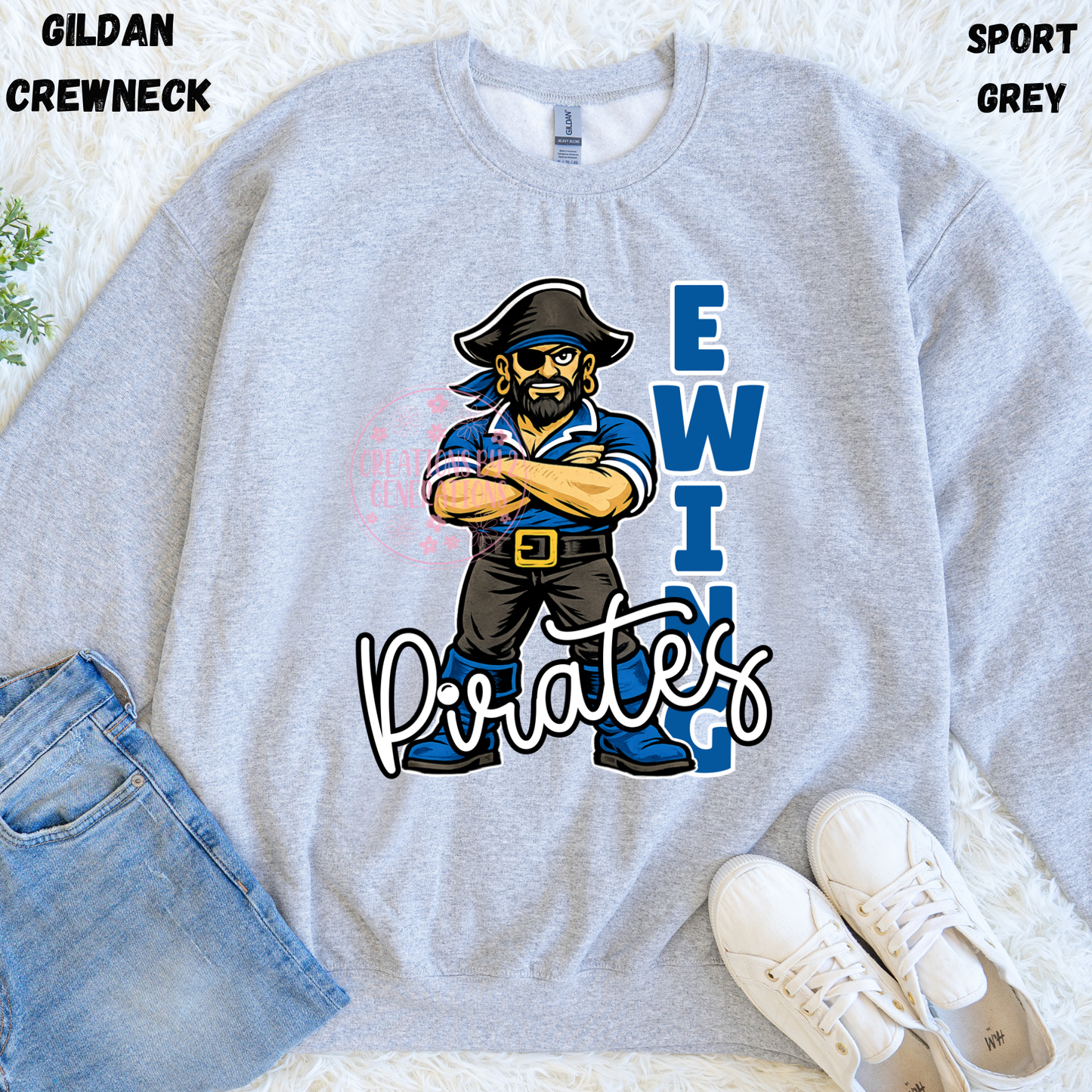EWING PIRATES WITH PIRATE SWEATSHIRT