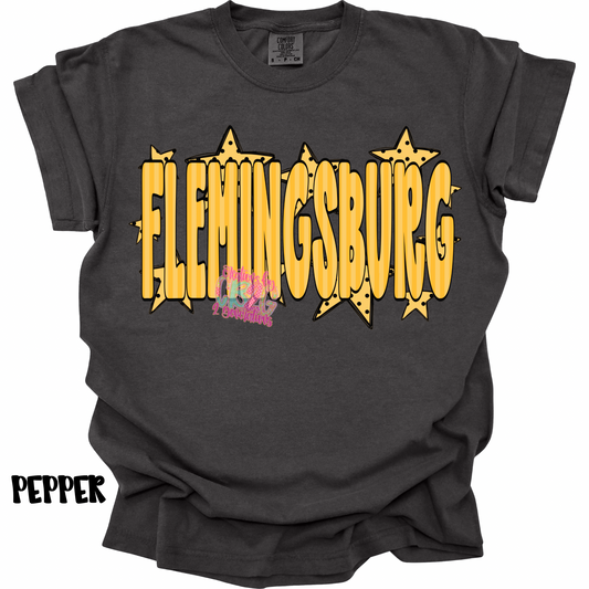 FLEMINGSBURG YELLOW STRIPES WITH STARS PREORDER (YOUTH)