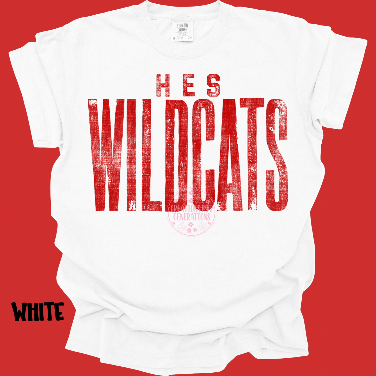 HES WILDCATS RED DISTRESSED PREORDER