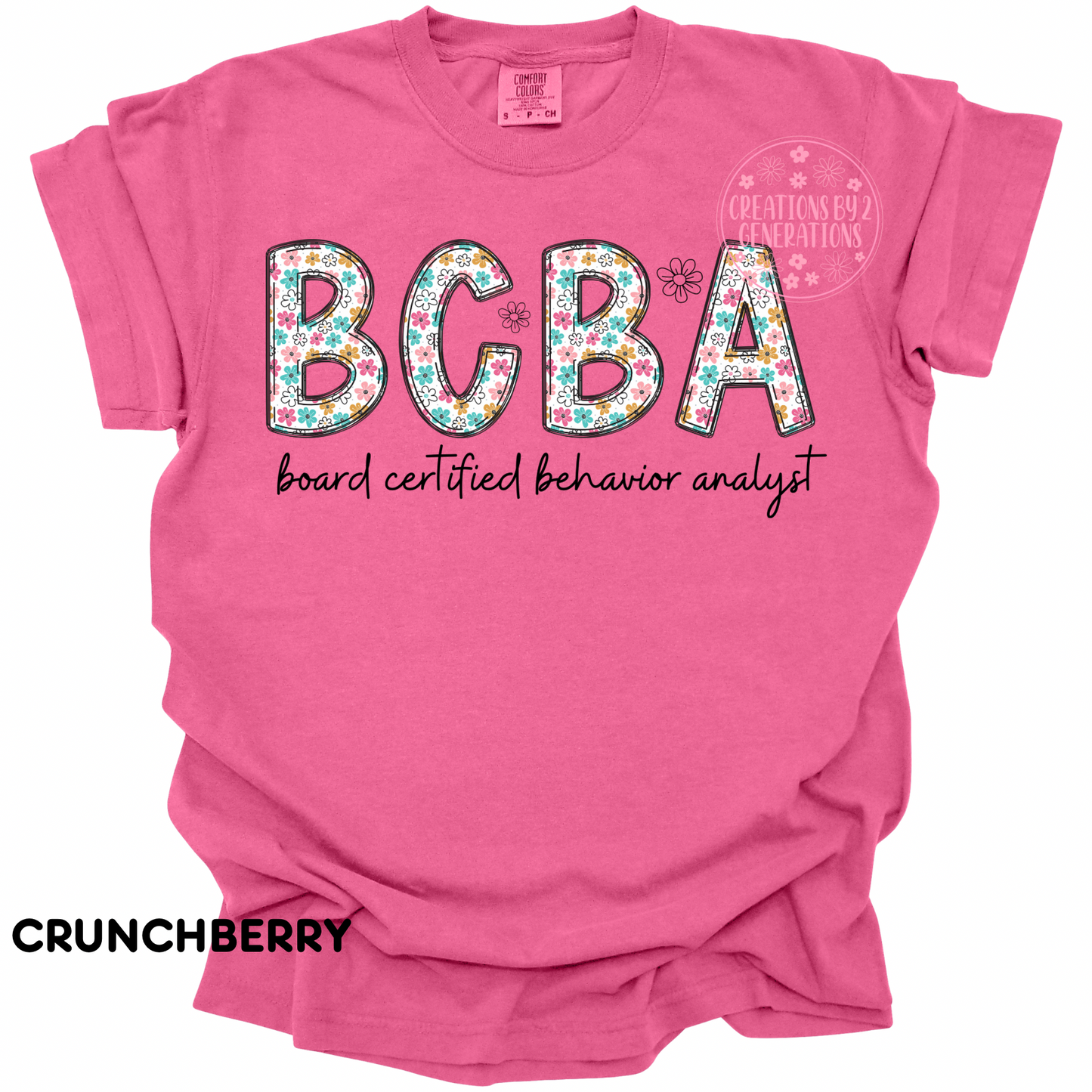 BCBA WHITE WITH FLOWERS PREORDER