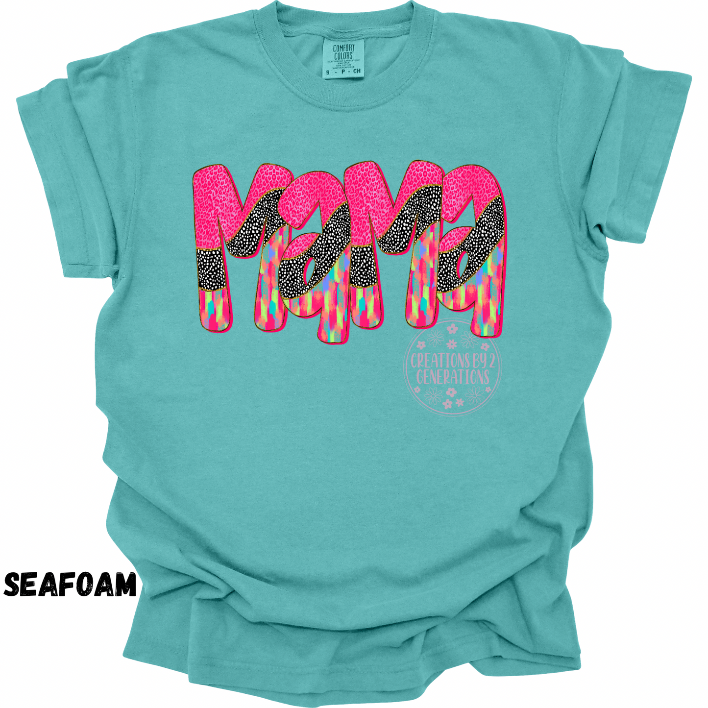 MAMA PINK/BLACK/COLORFUL BRUSH STROKES PREORDER