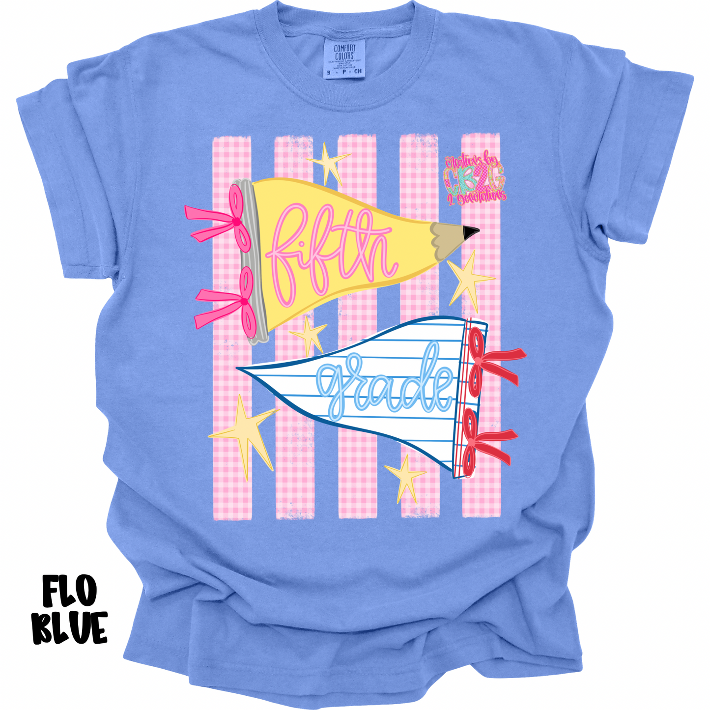 FIFTH GRADE PENNANT WITH STRIPES PREORDER (YOUTH)