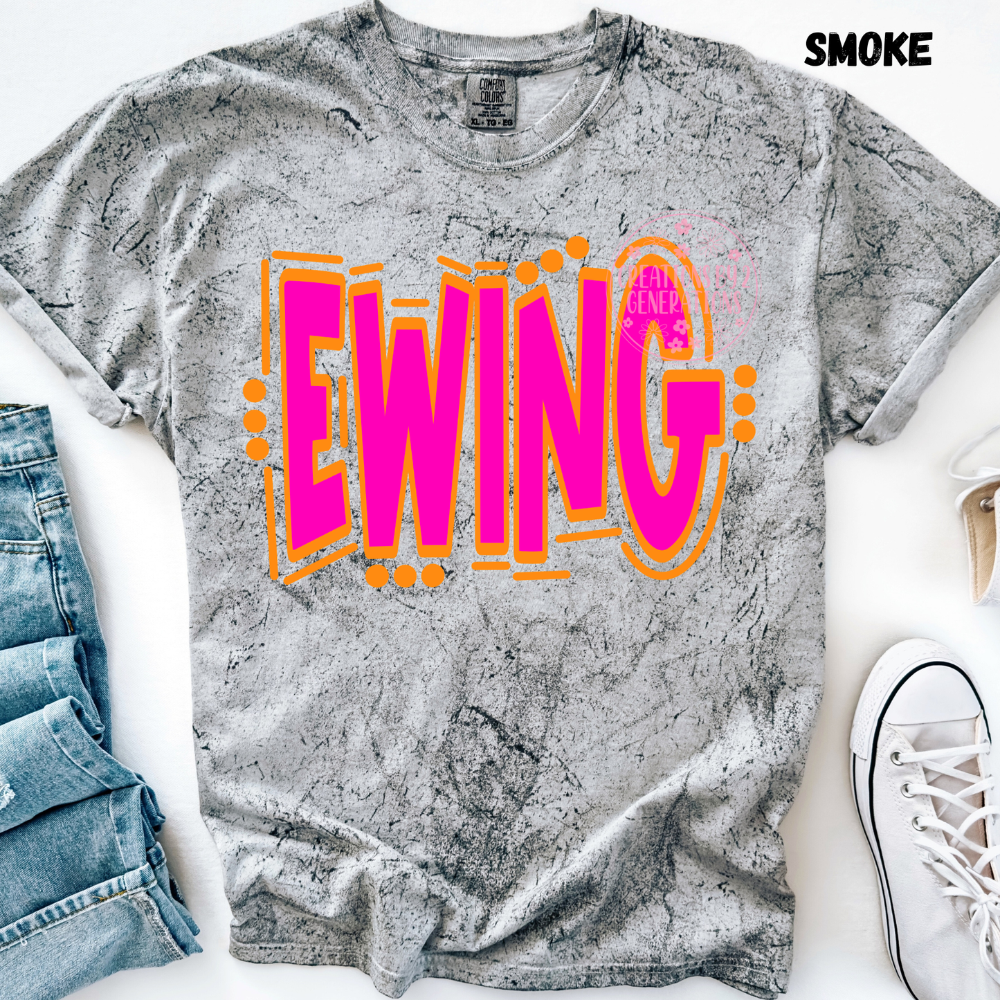 EWING PINK & ORANGE DOODLE PREORDER