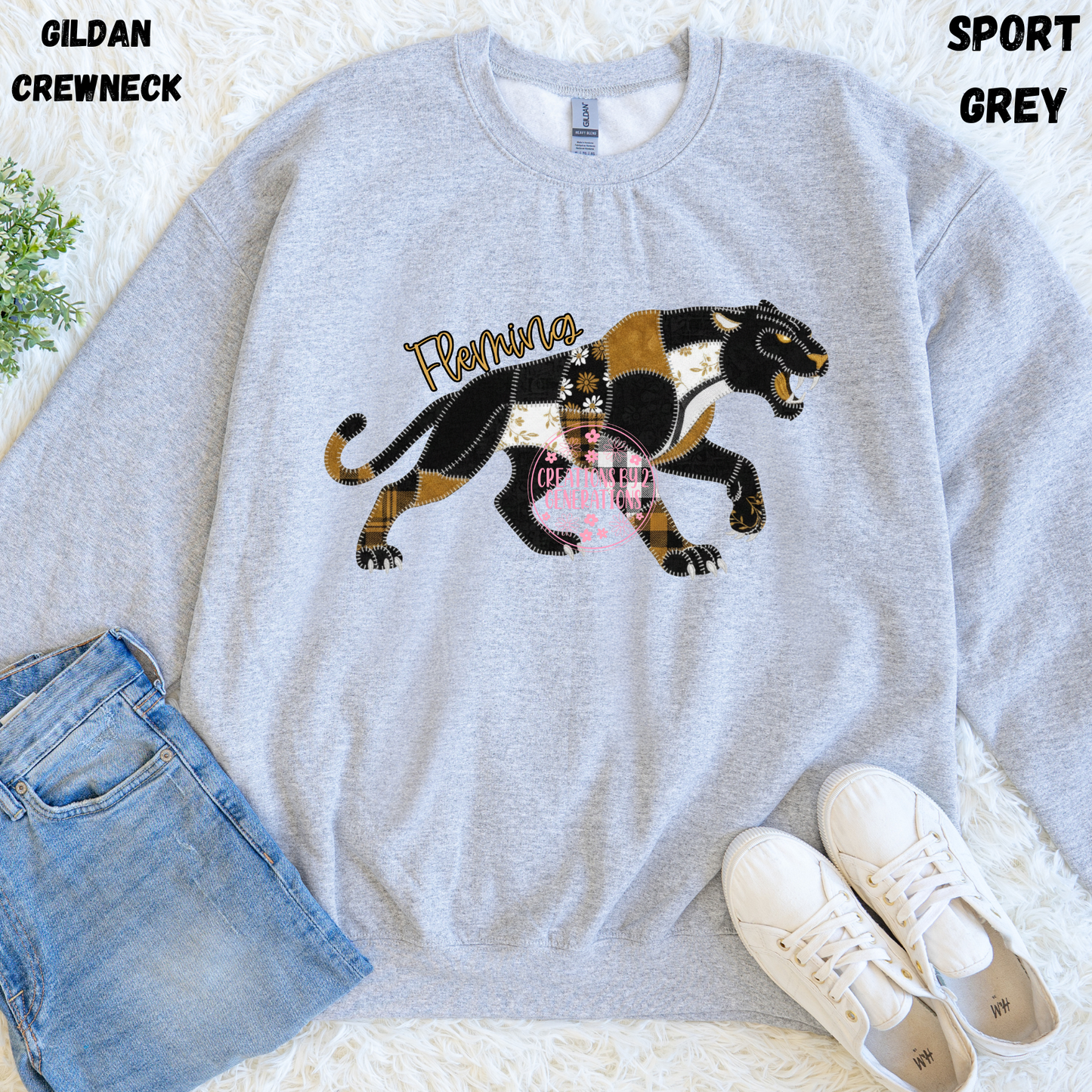 FLEMING PANTHERS QUILTED SWEATSHIRT