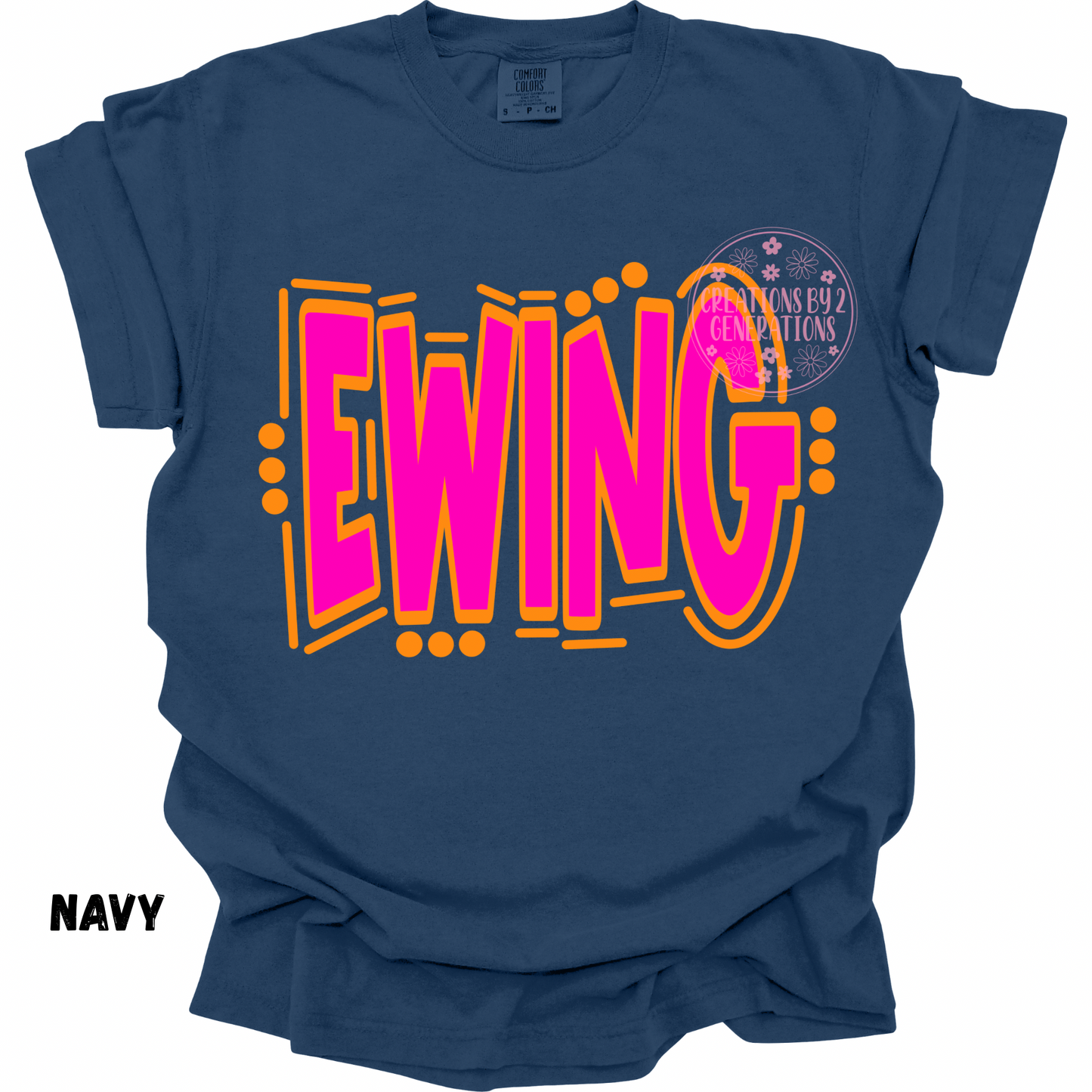 EWING PINK & ORANGE DOODLE PREORDER