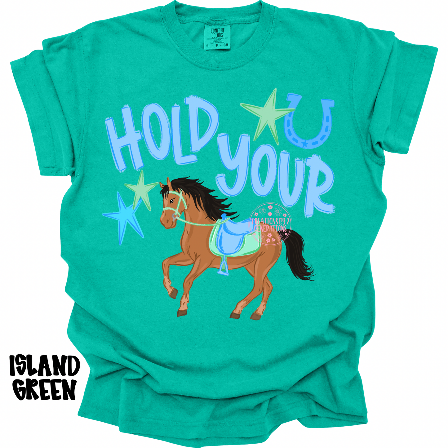 HOLD YOUR HORSES BLUE/GREEN PREORDER