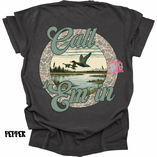 CALL ‘EM IN CAMO CIRCLE WITH FRONT POCKET DESIGN PREORDER
