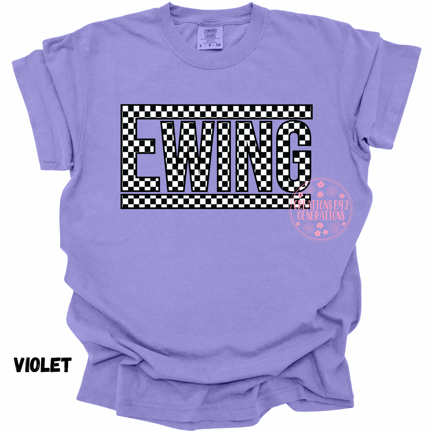 EWING BLACK AND WHITE CHECK YOUTH PRINT