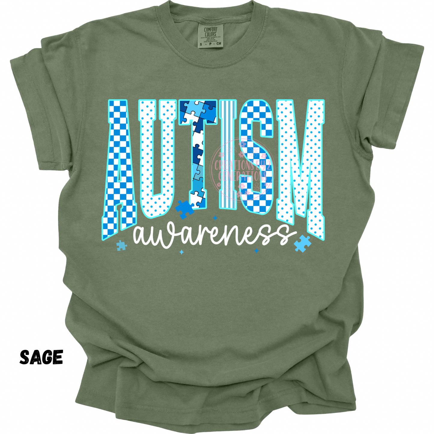 AUTISM AWARENESS BLUE & WHITE PREORDER