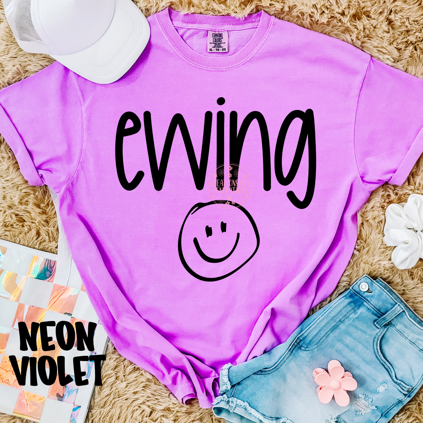 EWING WITH SMILEY FACE BLACK PREORDER