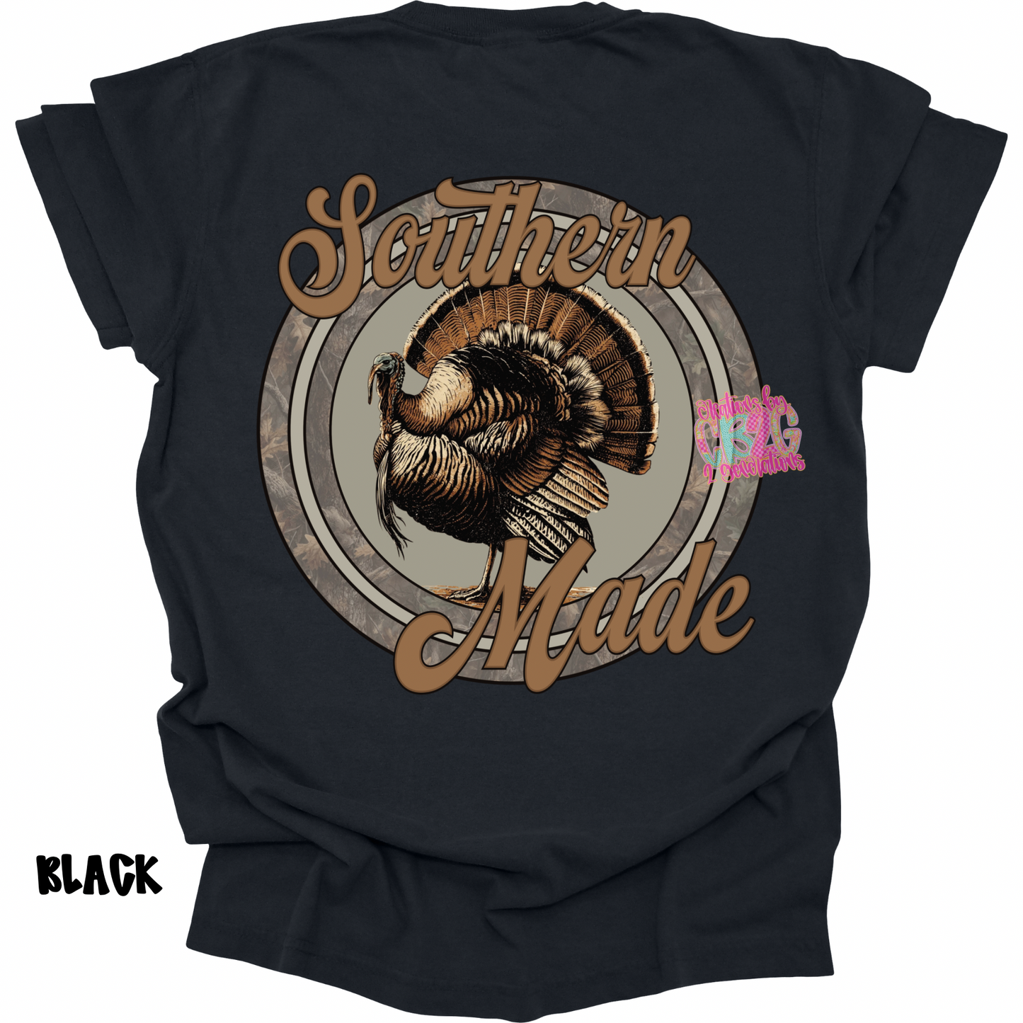 SOUTHERN MADE TURKEY CAMO CIRCLE WITH FRONT POCKET DESIGN PREORDER