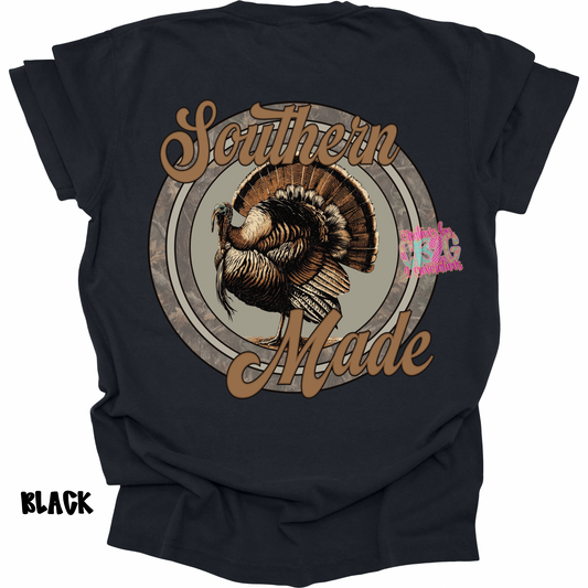 SOUTHERN MADE TURKEY CAMO CIRCLE WITH FRONT POCKET DESIGN PREORDER