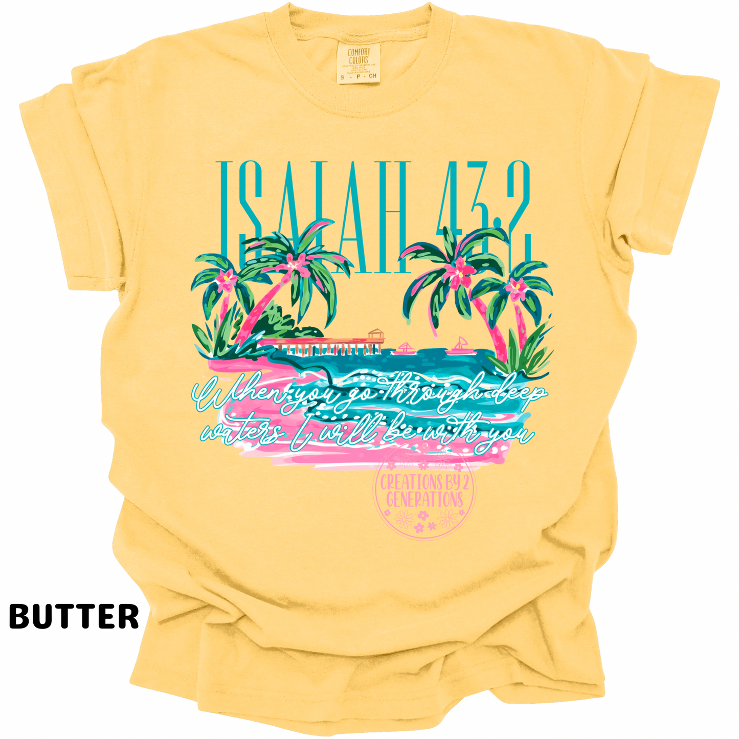 ISAIAH 43:2 BEACH PRINT