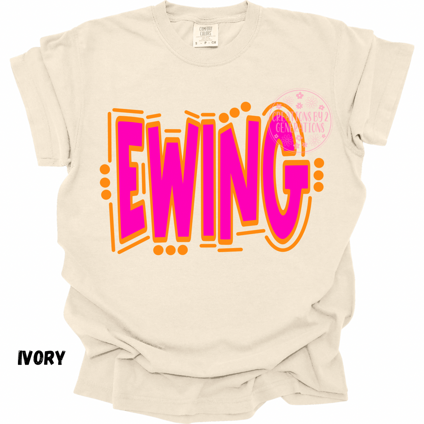 EWING PINK & ORANGE DOODLE PREORDER