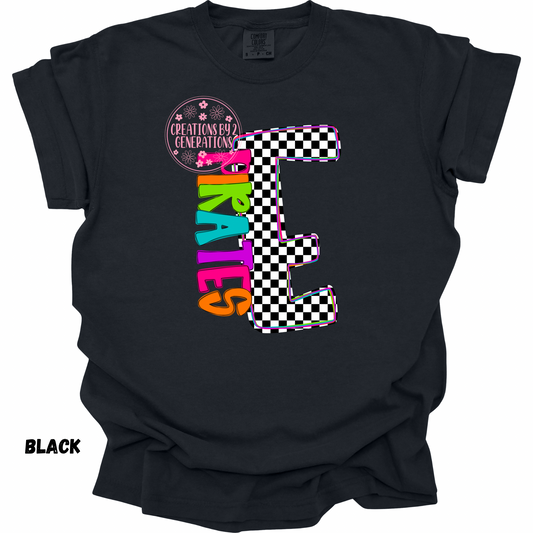 E PIRATES NEON ADULT PRINT