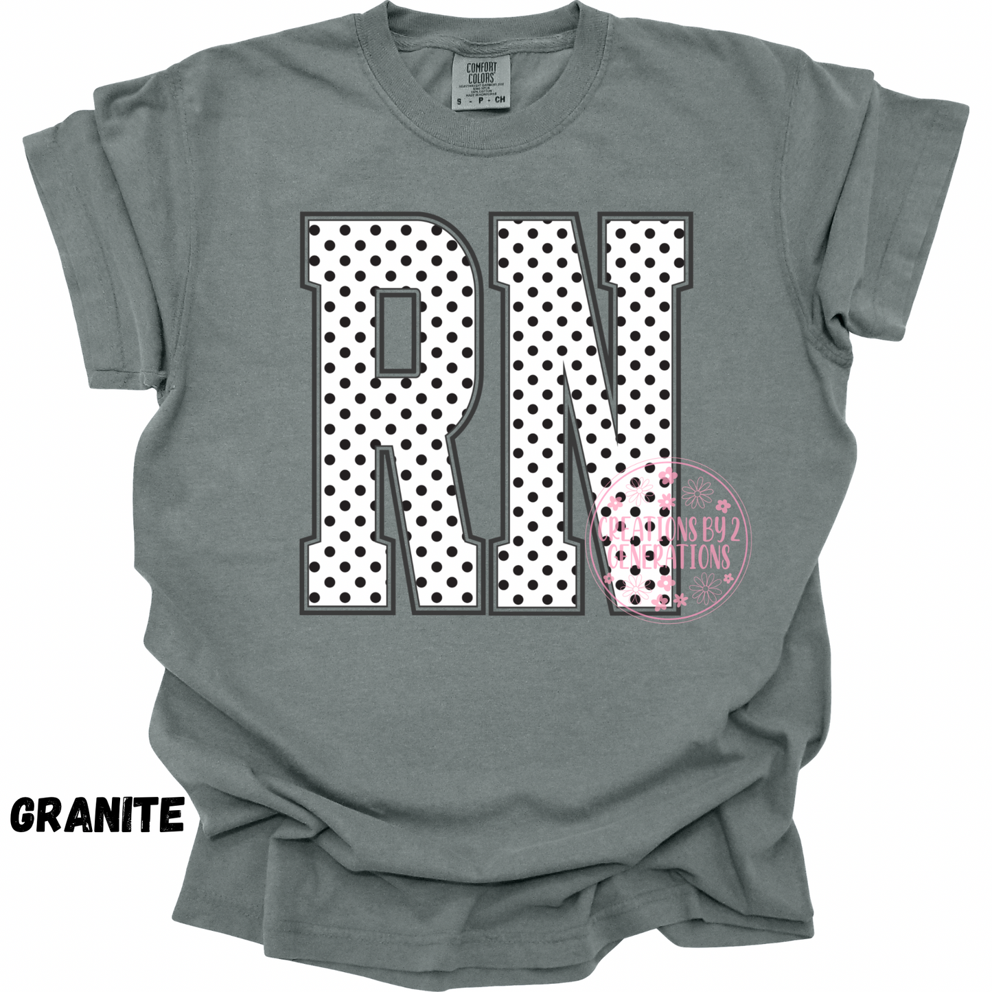 RN WHITE WITH BLACK DOTS PREORDER