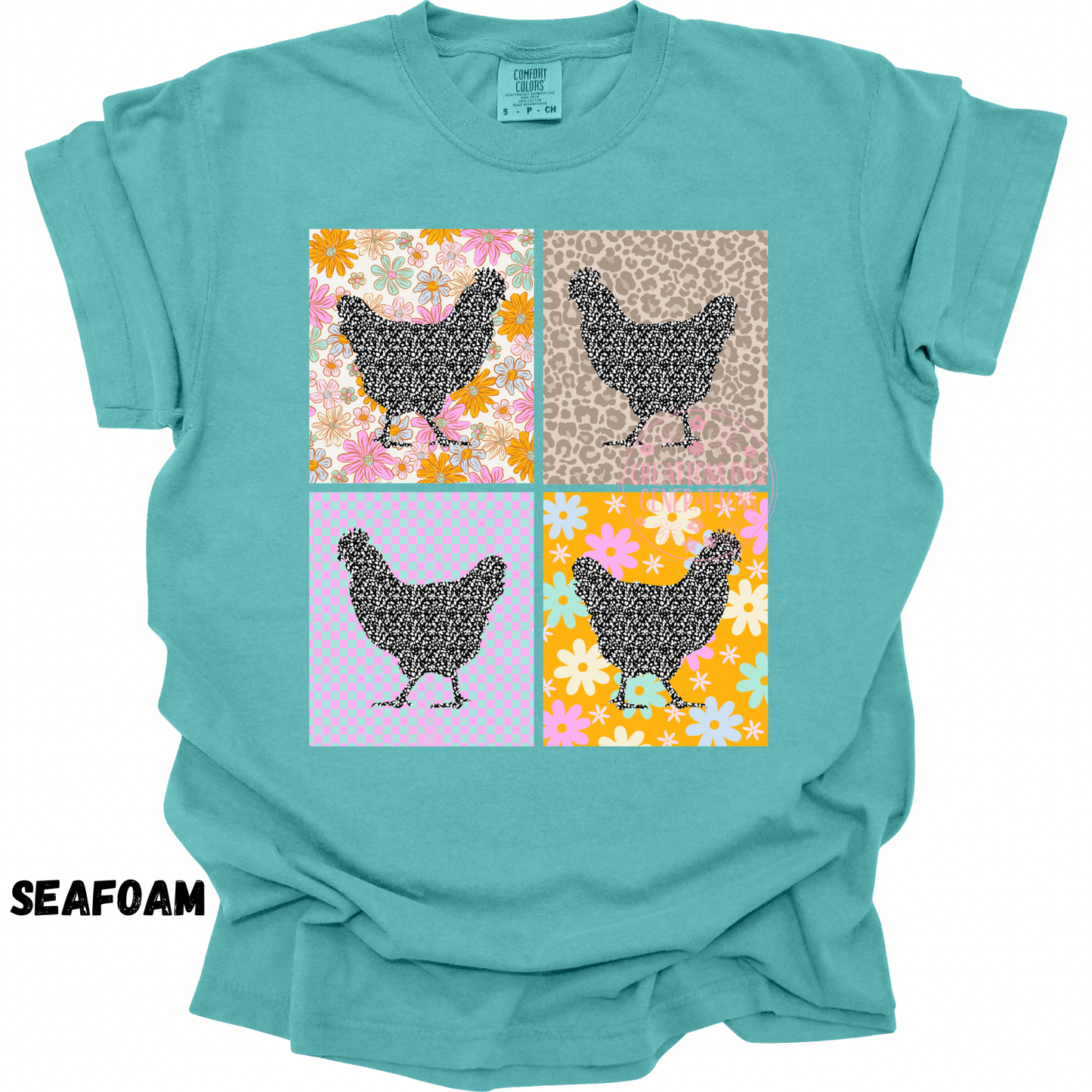 FLORAL CHICKEN SQUARES PREORDER
