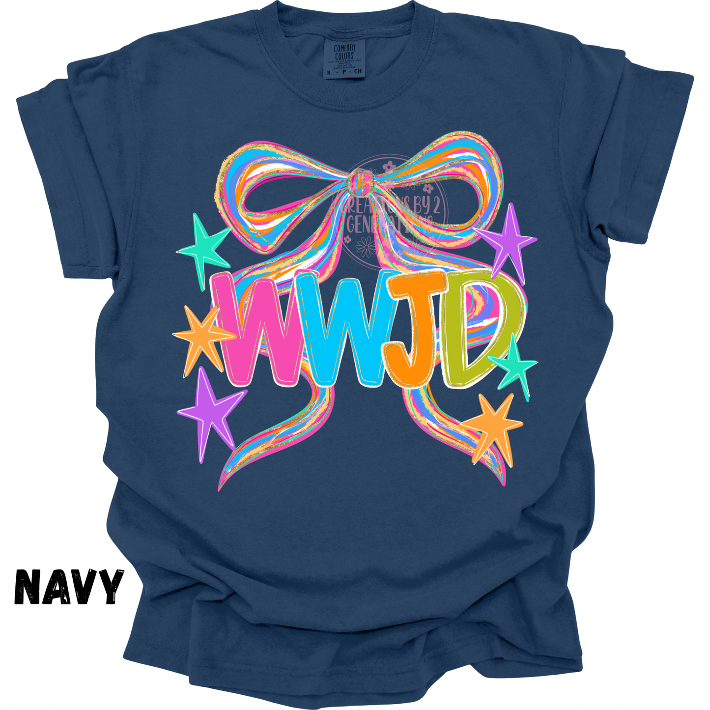WWJD COLORFUL WITH BOW PREORDER
