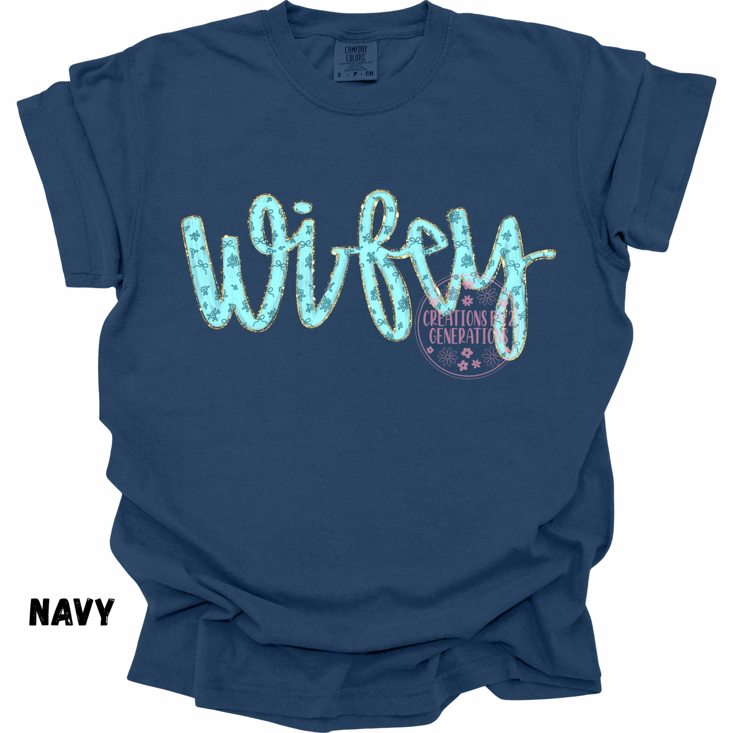 WIFEY BLUE CURSIVE PREORDER