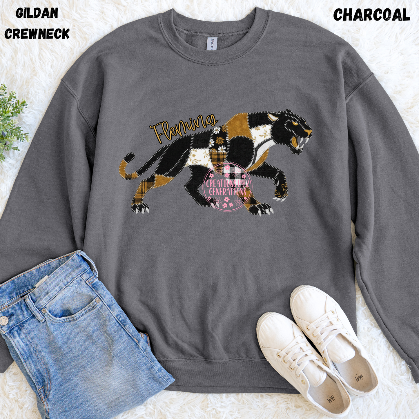 FLEMING PANTHERS QUILTED SWEATSHIRT