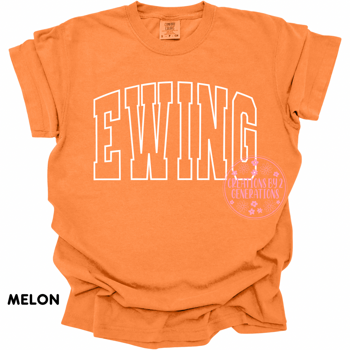 EWING WHITE OUTLINE YOUTH PRINT