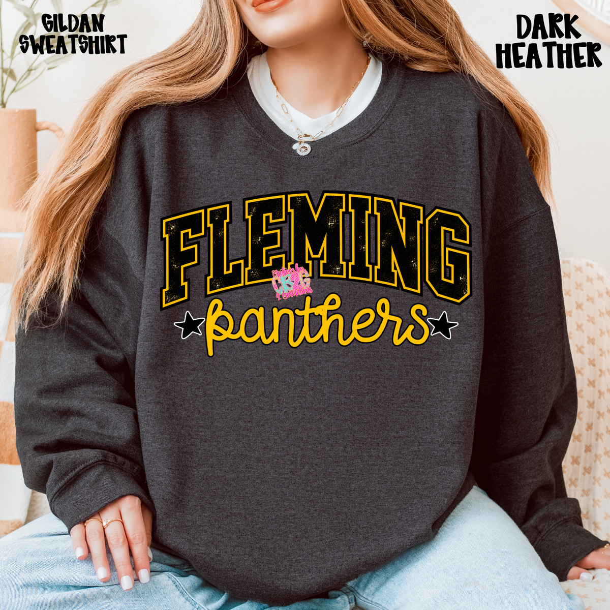 FLEMING PANTHERS DISTRESSED LOOK PREORDER