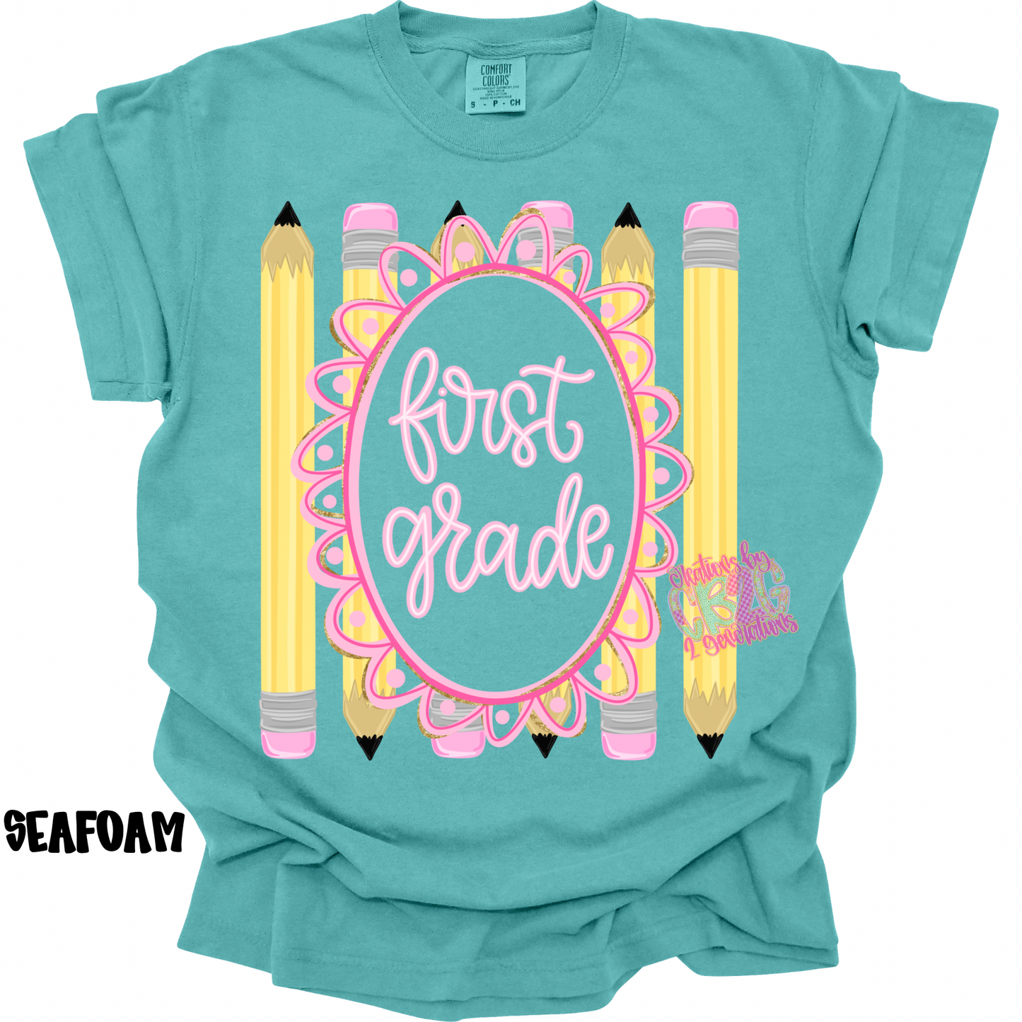 FIRST GRADE FRAME WITH PENCILS PREORDER (YOUTH)