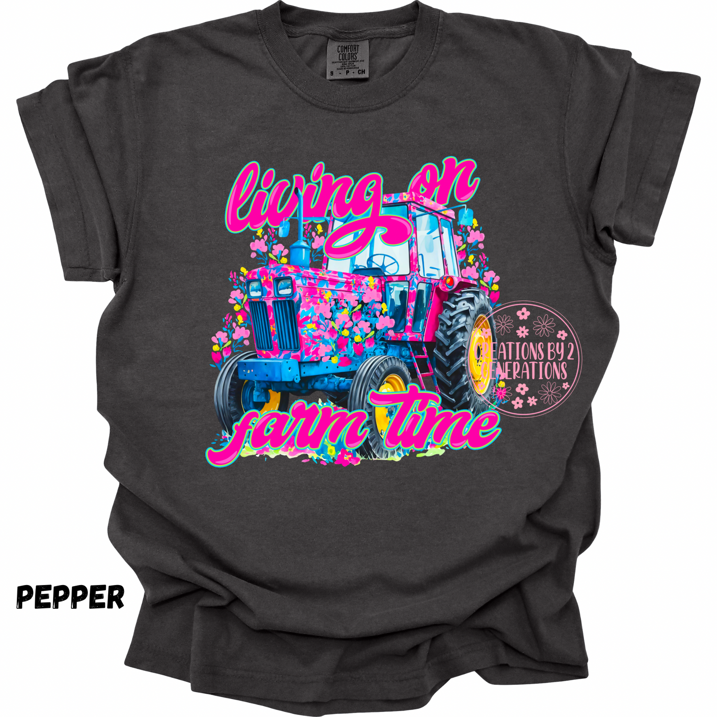 LIVING ON FARM TIME PRINT