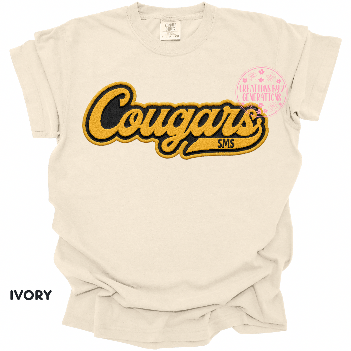 COUGARS SMS FAUX EMBROIDERY