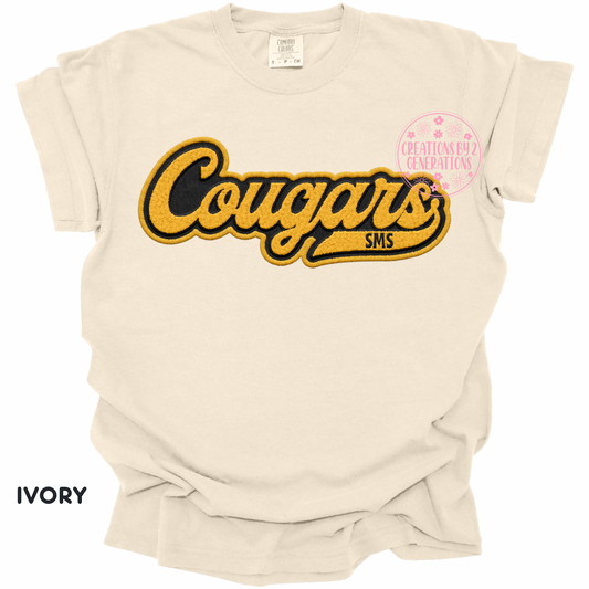 COUGARS SMS FAUX EMBROIDERY