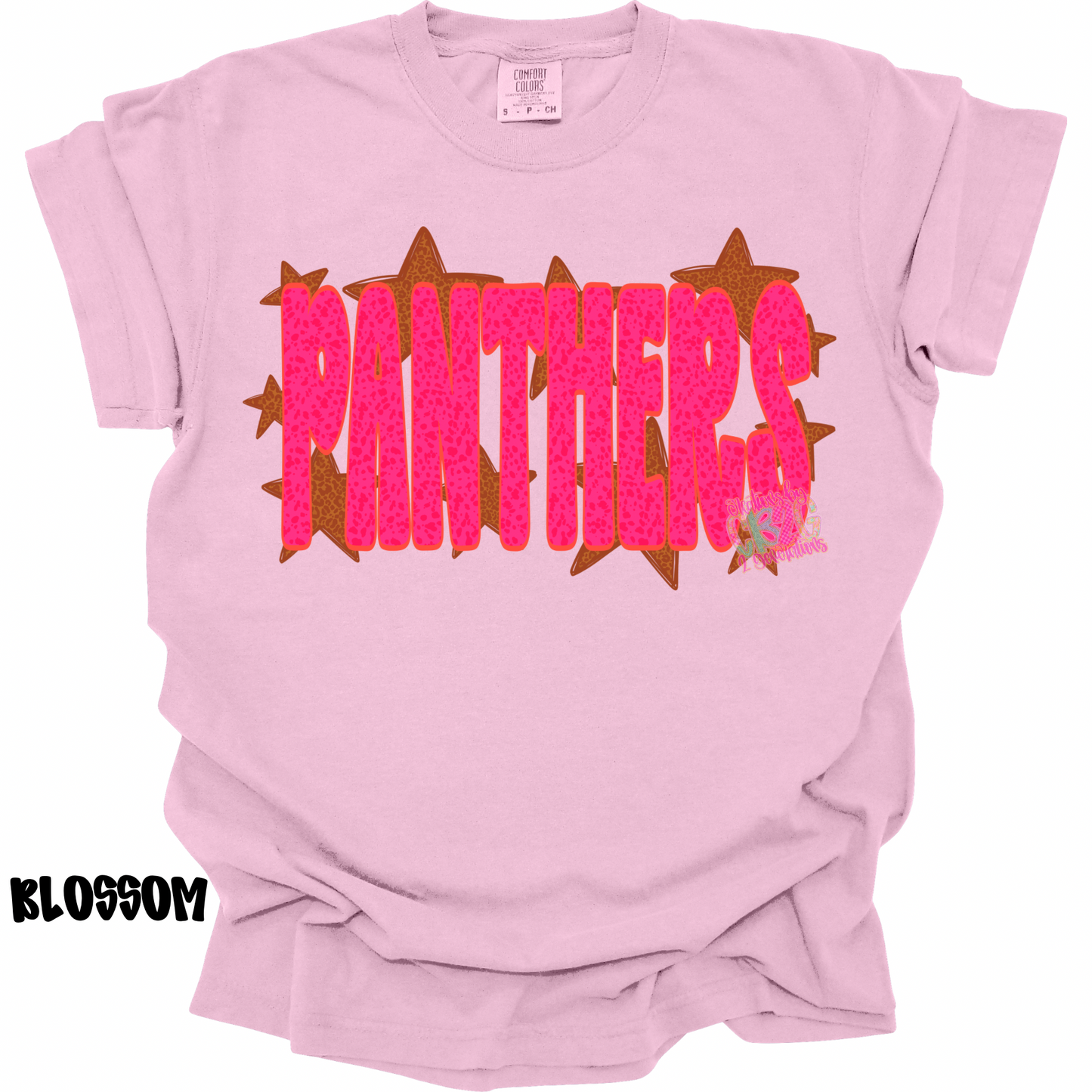 PANTHERS PINK WITH LEOPARD STARS PREORDERS (YOUTH)