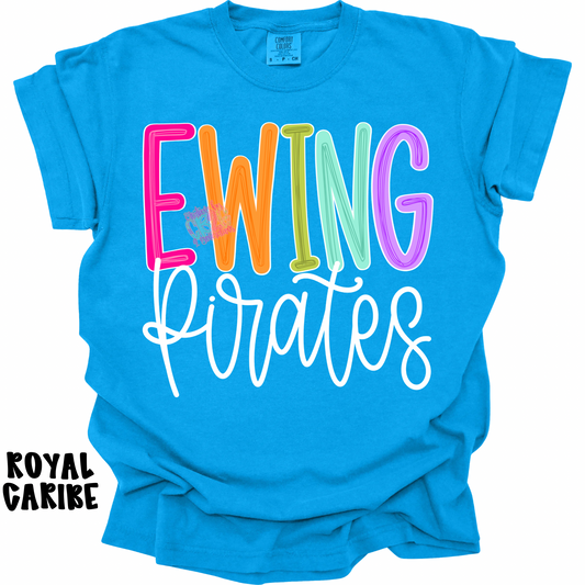 EWING PIRATES COLOR POP WITH WHITE CURSIVE PREORDER (YOUTH)