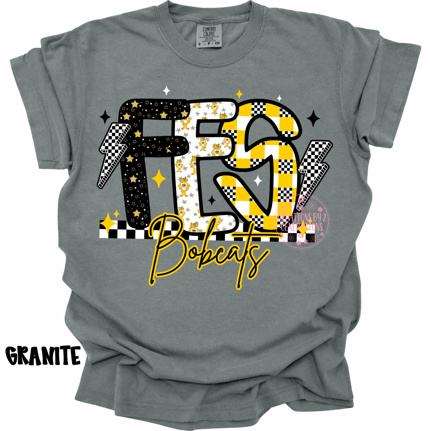 FES BOBCATS CHECKERED WITH LIGHTENING BOLTS PREORDER (YOUTH)