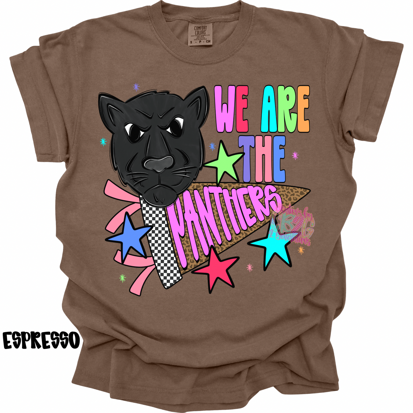 WE ARE THE PANTHERS COLORFUL WITH BANNER PREORDER