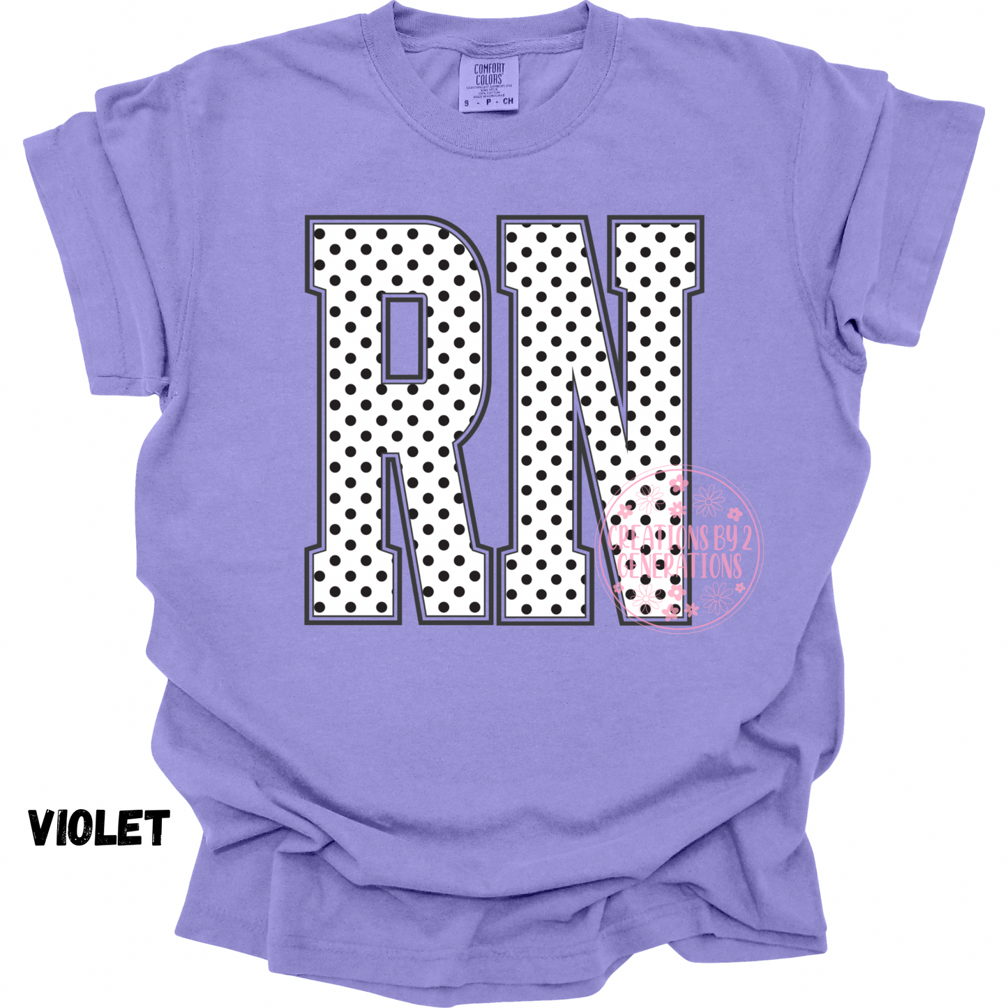 RN WHITE WITH BLACK DOTS PREORDER