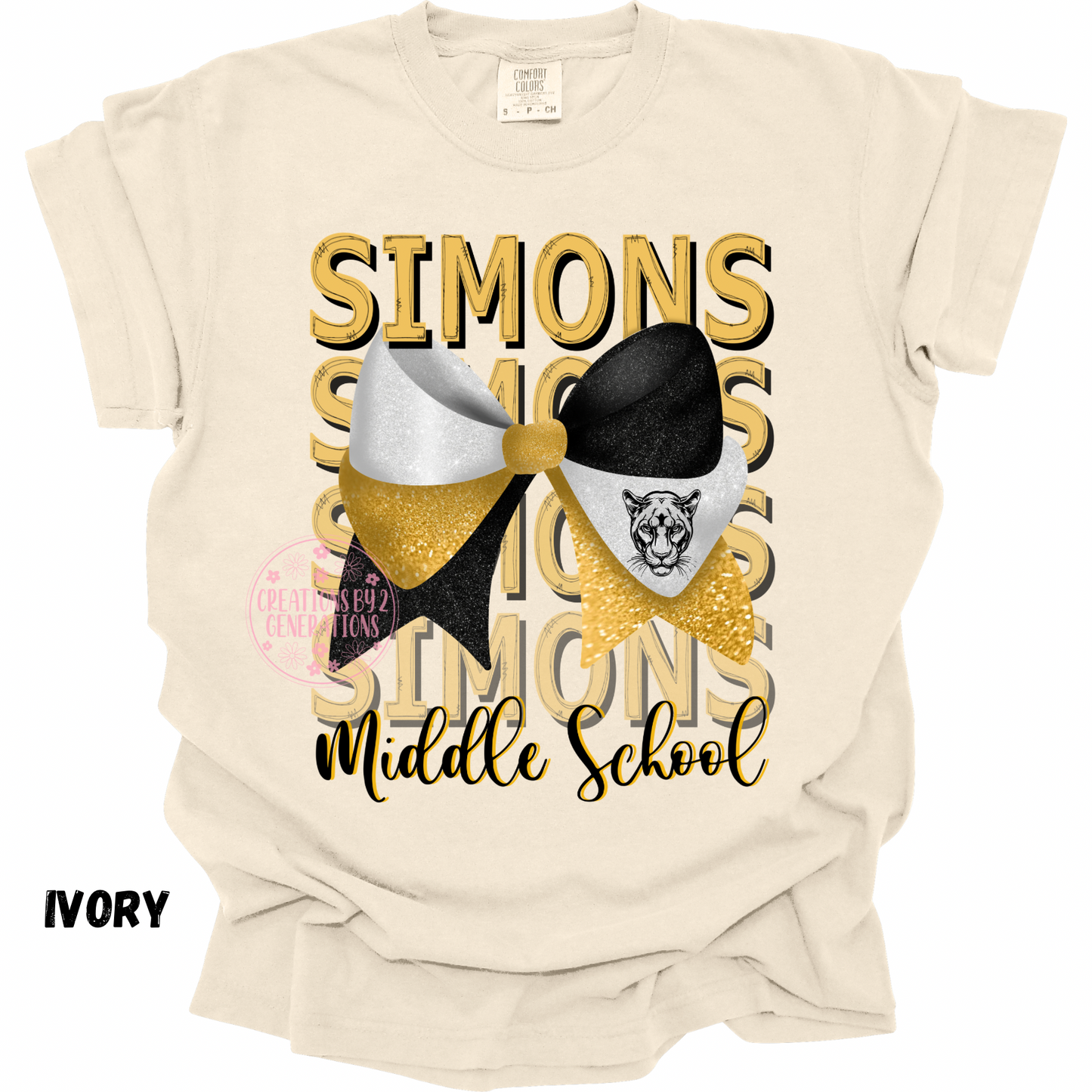 SIMONS MIDDLE SCHOOL FADE WITH BOW AJ PREORDER