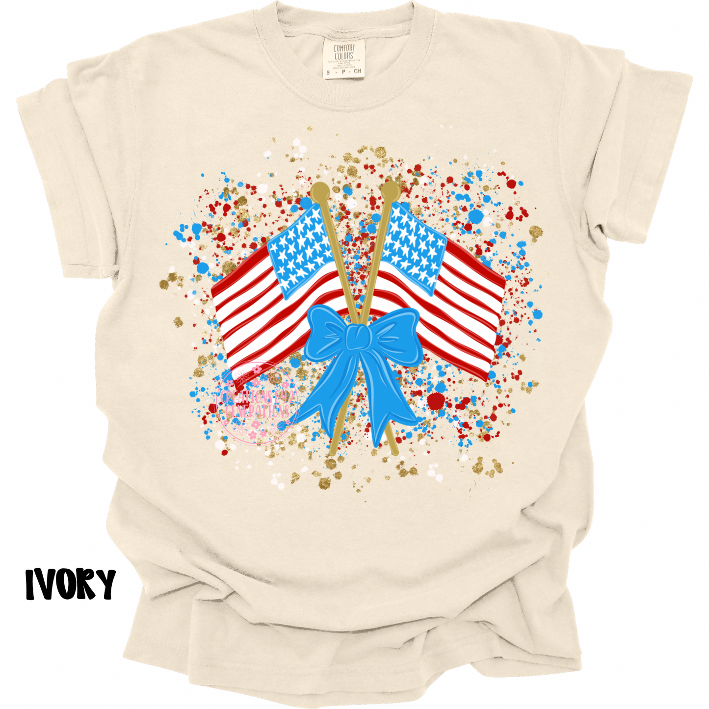 2 FLAGS WITH PAINT SPLATTER PREORDER