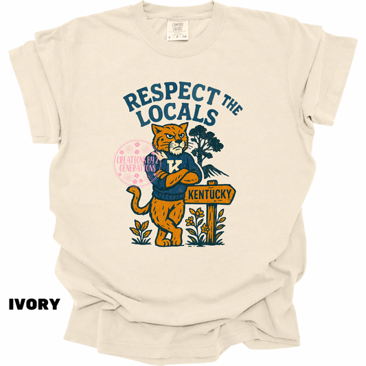 RESPECT THE LOCALS KENTUCKY PRINT