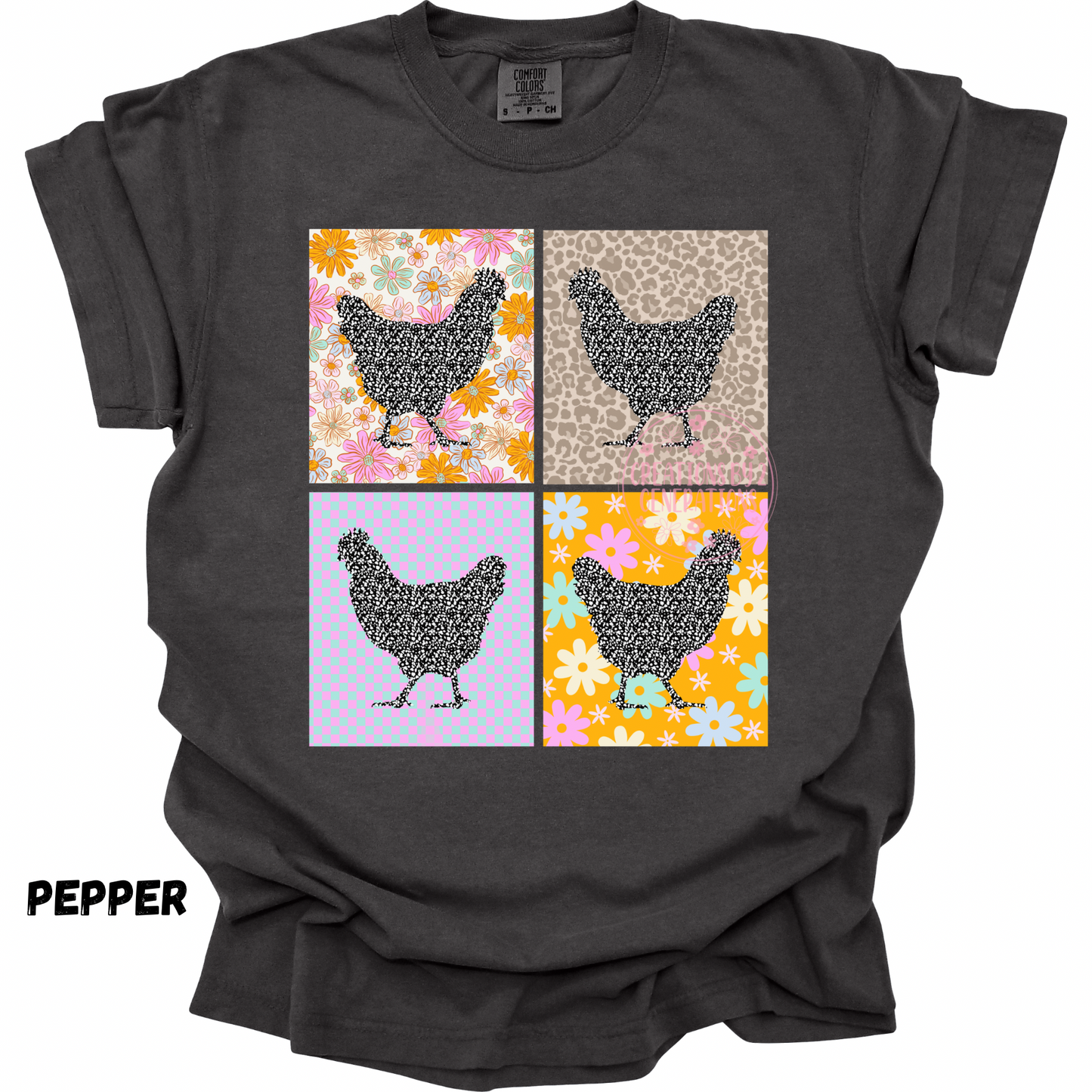 FLORAL CHICKEN SQUARES PREORDER