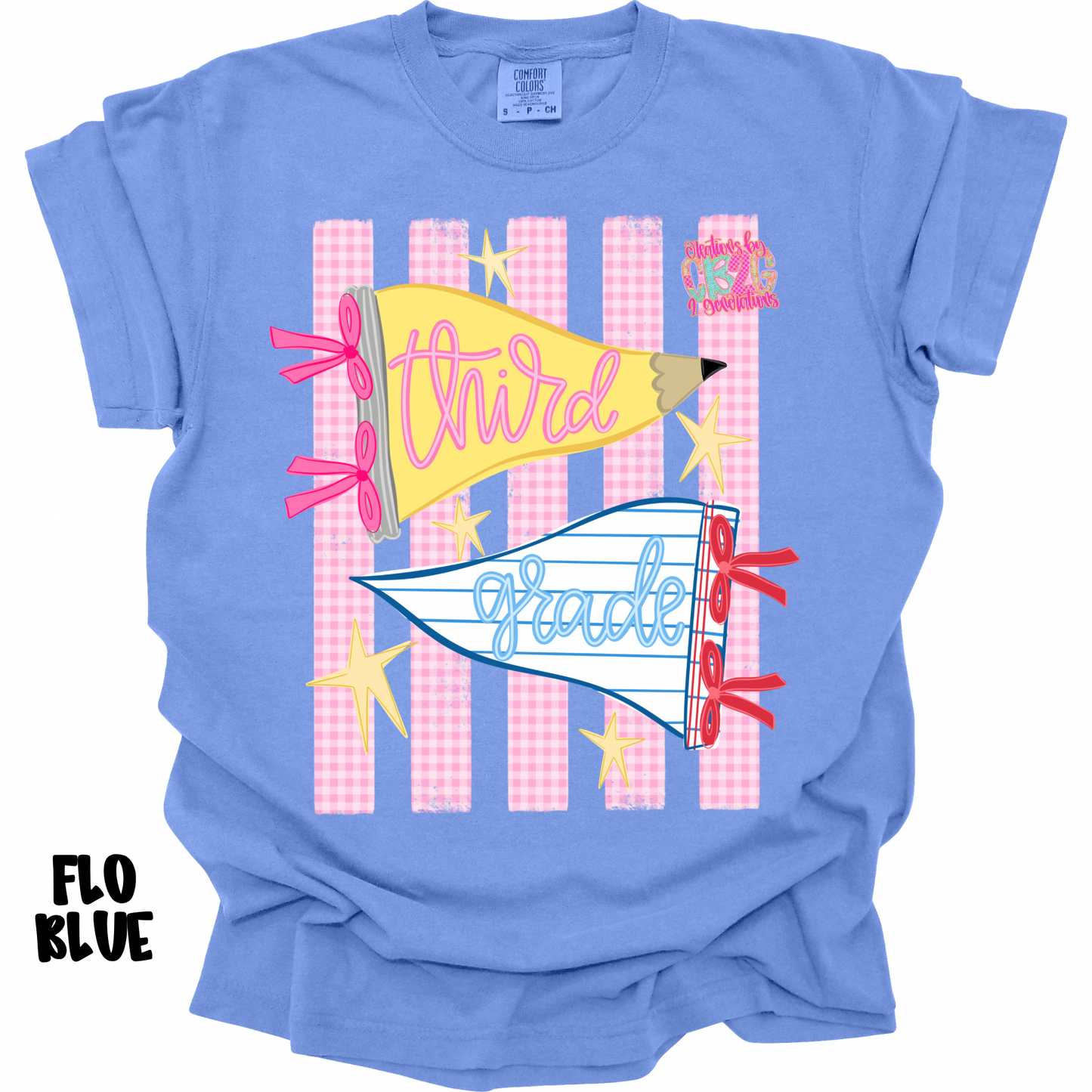THIRD GRADE PENNANT WITH STRIPES PREORDER (YOUTH)