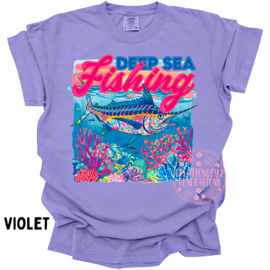 DEEP SEA FISHING PRINT