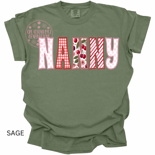 NANNY CHERRIES PRINT