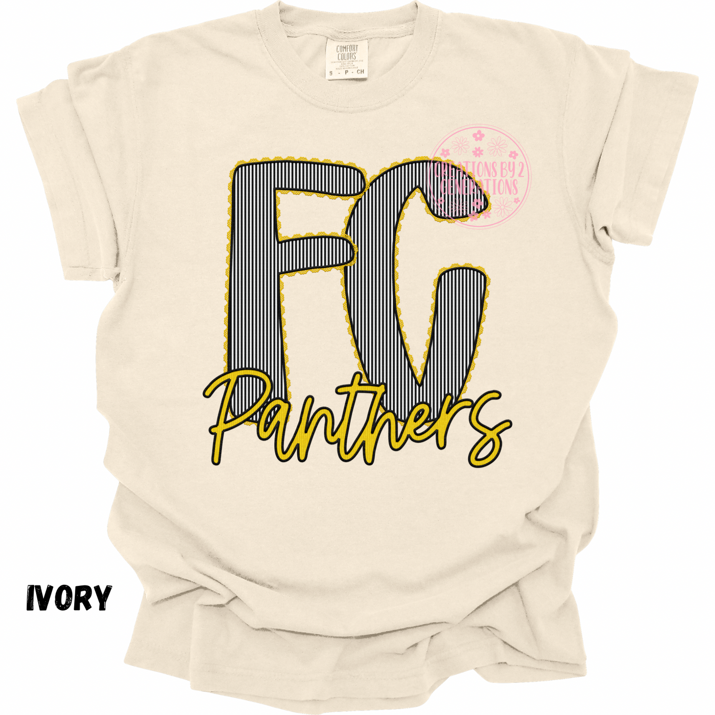 FC STRIPES PANTHERS FAUX EMBROIDERY