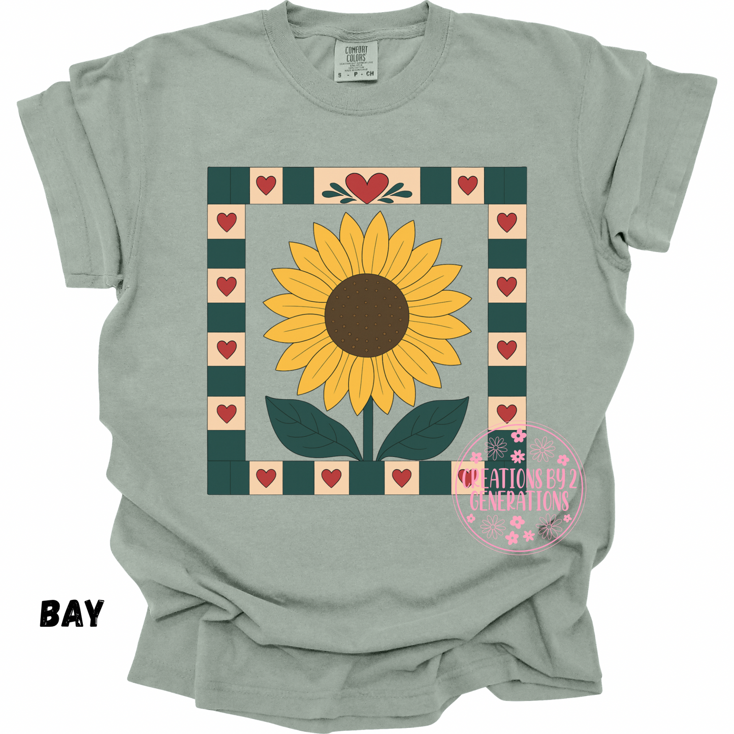 SUNFLOWER QUILT SQUARE